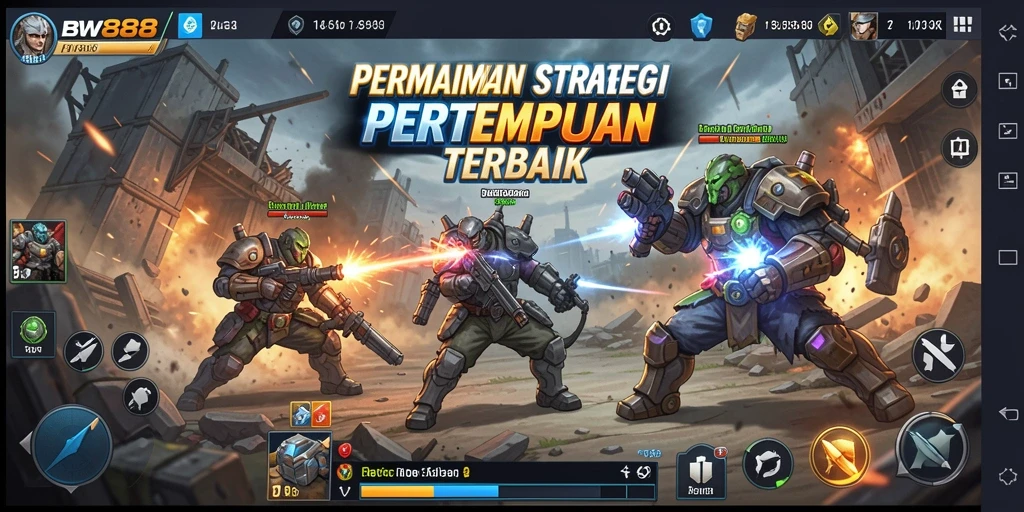 Tampilan layar permainan BW888 yang dinamis dan penuh aksi.