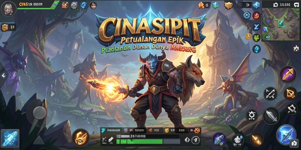 Screenshot gameplay <strong>CINASIPIT</strong> menampilkan aksi epik dalam pertarungan menawan.