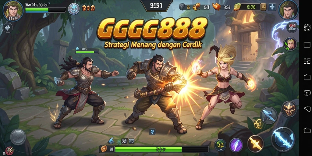 Tampilan pertempuran seru dalam GGG888 dengan strategi yang cerdas.