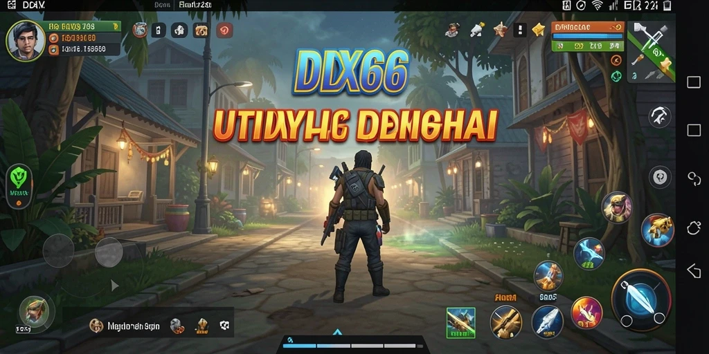 Tampilan antarmuka aplikasi IDX66 yang sederhana dan intuitif.