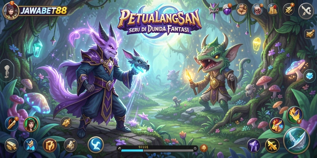 Screenshot JAWABET88 menampilkan aksi seru dalam petualangan fantasi.