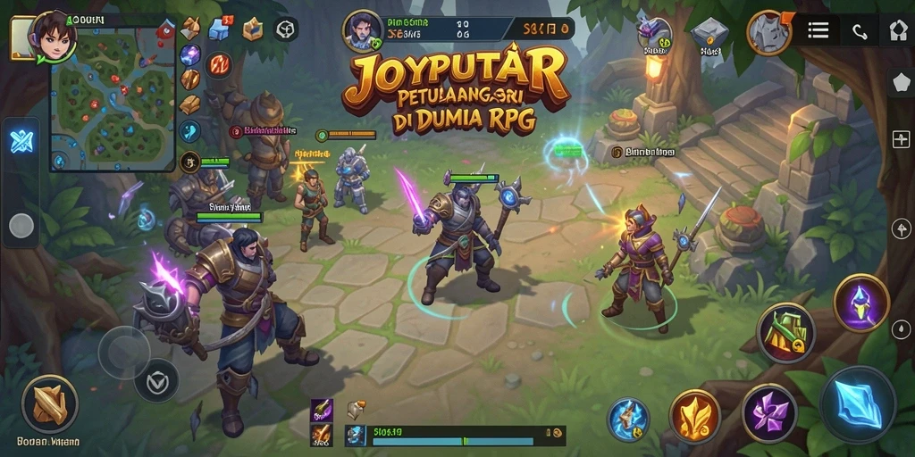 Tangkapan layar utama JOYPUTAR menampilkan aksi RPG yang mendebarkan.