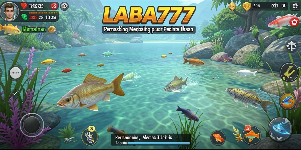 Screenshot LABA777 menampilkan gameplay memancing yang seru dan realistis.