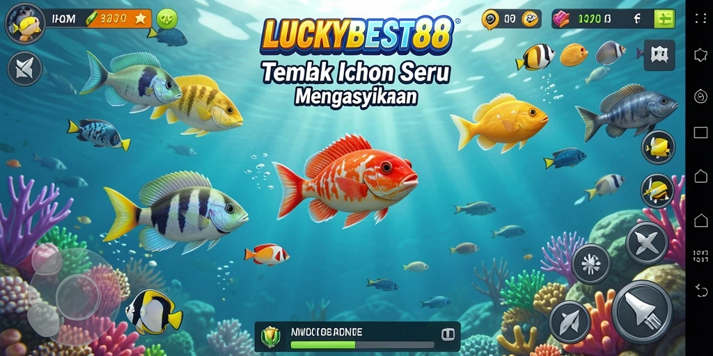 Tampilan gameplay LUCKYBEST88 yang menantang dalam Tembak Ikan.