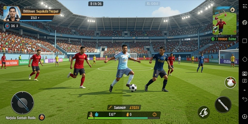 Tampilan gameplay N06 yang mendebarkan dengan aksi-aksi seru di lapangan.