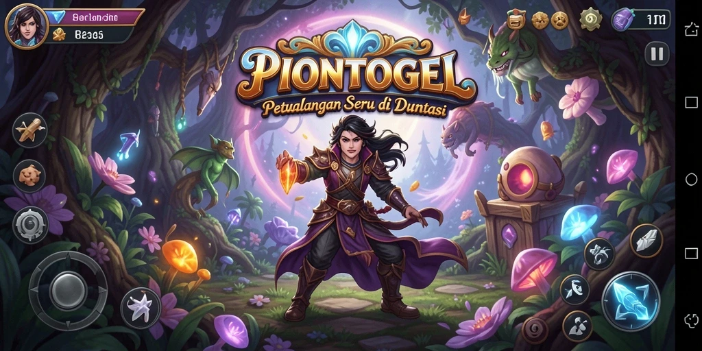 Tampilan gameplay PIONTOGEL dengan petualangan seru.