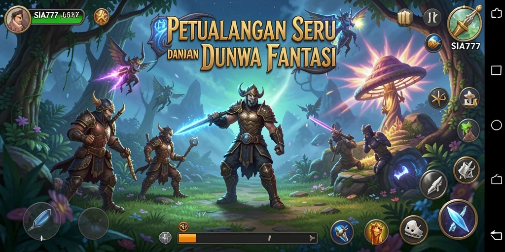 Screenshot menampilkan gameplay SIA777 dalam aksi petualangan yang mendebarkan.