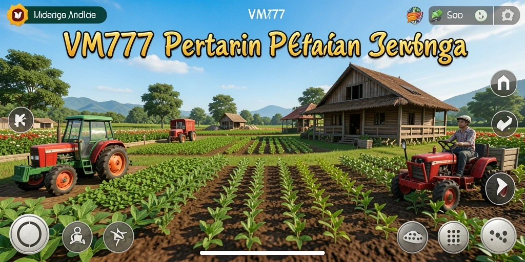 Screenshot gameplay VM777: Menggambarkan keseruan bertani dan memanen.