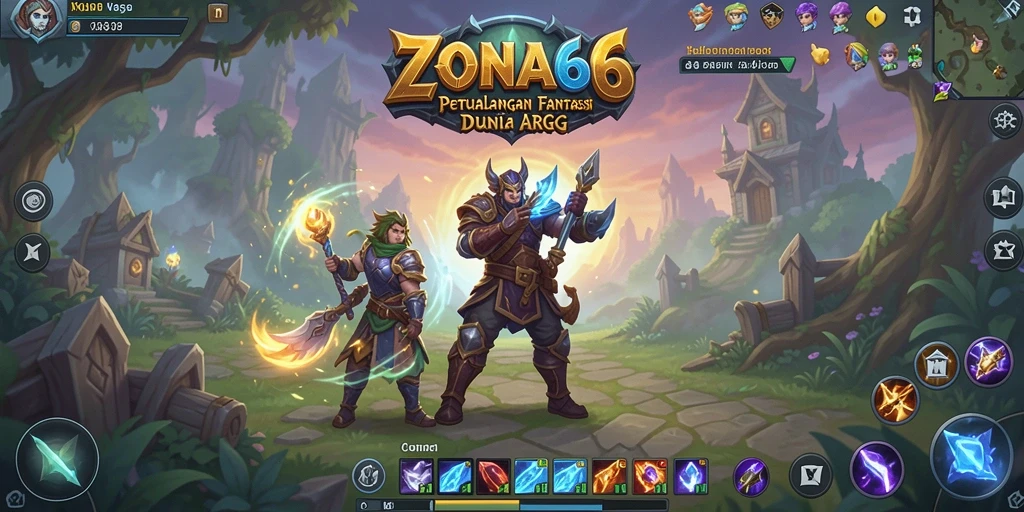Tangkapan layar ZONA66 menampilkan aksi seru dalam permainan ARPG.